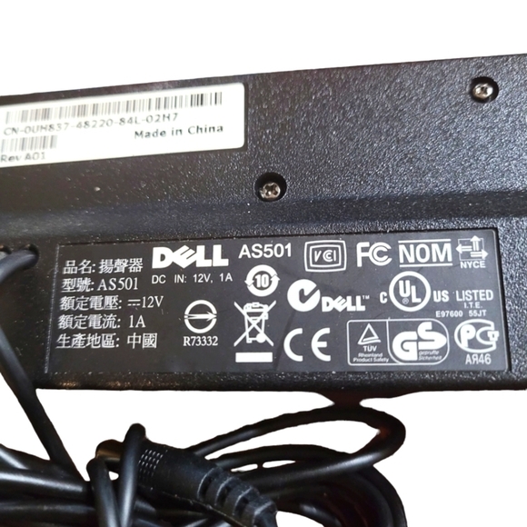 Dell AS501 Silver Stereo Sound Bar Speaker - Picture 5 of 10